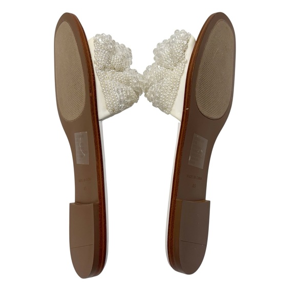 Steve Madden | Ecstatic Embellished Sandal In White Multi - New With Box - Picture 7 of 12